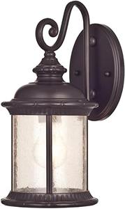 lot 3128 image: Solana Lighting LED Decorative Hex Wall Mount Light