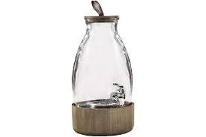 lot 3165 image: Glass Beverage Dispenser