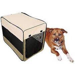 lot 3212 image: Pop-Up Fabric Pet Kennel