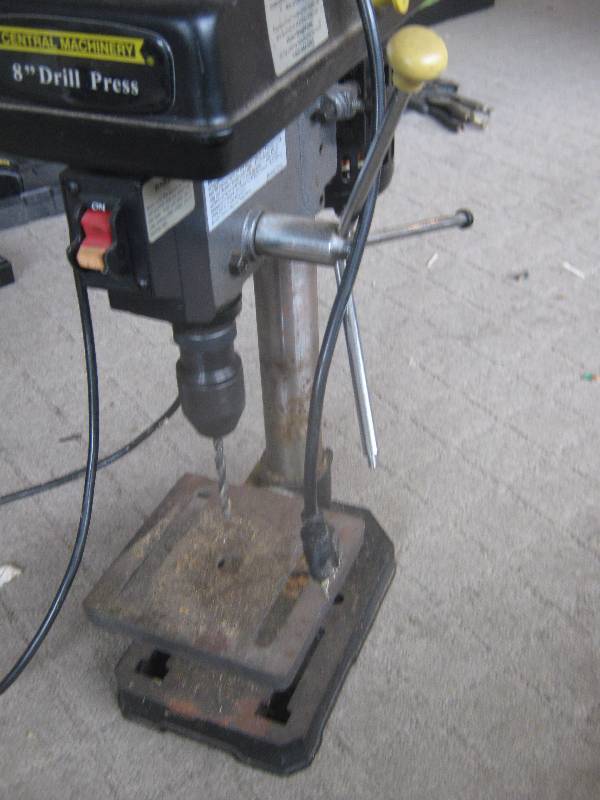 Central Machinery 8" Benchtop Drill Press Gladstone Flowers going
