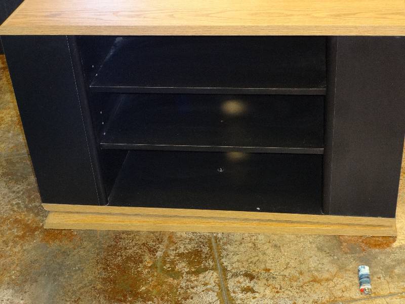lot 2876 image: TV stand with Shelves