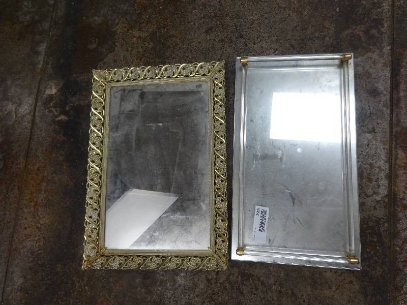 lot 2905 image: Mirror and Mirrored Tray