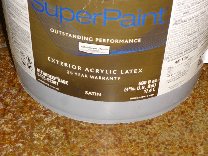 lot 2925 image: 5 Gallons Paint brown