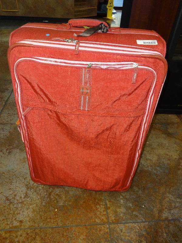 lot 2182 image: Large Red Suitcase