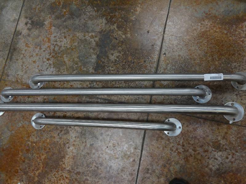 lot 2216 image: 4 Stainless Handicap Rails