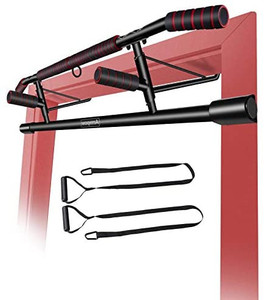 lot 4246 image: rmpow Pull up Bar for Doorway, Workout Pullups Bar,Multifunctional Chin Up Bar,for Home Portable Gym No Need to Assemble