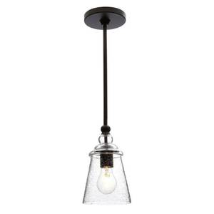 lot 4275 image: Feiss Urban Renewal Glass Industrial Vintage Pendant Lighting, 1 Light - 5.75W x 10H in. Oil Rubbed Bronze