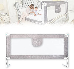 lot 4312 image: Bed Rail for Toddlers 69 L, Infants Safety Bed Guardrail, Baby Protector Rail with Breathable Fabric for Twin Full Cot Size (1 Side)