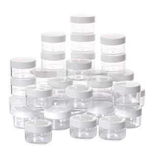 lot 4317 image: 100 Pieces Empty Makeup Jars 15g Cosmetic Containers with Lids Leak Proof Refillable Bottles Little Acrylic Jars with Lids