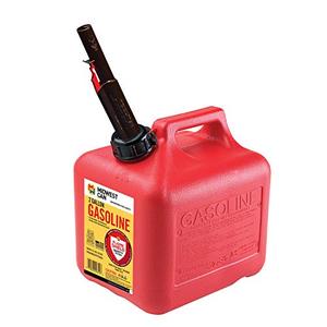 lot 4336 image: Quick-Flow Spout Midwest Can 2310 Auto Shut Off Gasoline Can - 2 Gallon