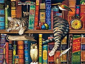 lot 4339 image: Buffalo Games - Charles Wysocki - Frederick the Literate - 750 Piece Jigsaw Puzzle Multicolor, 24L X 18W