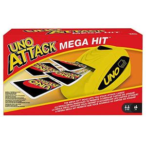 lot 4350 image: UNO Attack Mega Hit Card Game with Card Shooter, Great for Kid, Adult or Family Game Night, 7 Years and Older Amazon Exclusive