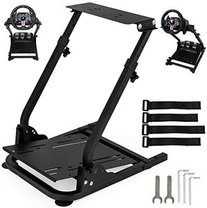 lot 4958 image: VEVOR G920G29 Racing Wheel Stand fit for Logitech G27G25 Gaming Wheel Stand fit for Thrustmaster (Wheel, Pedals NOT Included Shifter, Mount NOT Included)