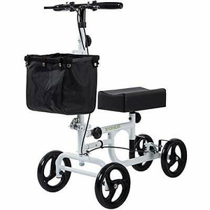 lot 4961 image: BEYOUR WALKER Folding Knee Walker for Foot Injuries with Dual Braking System
