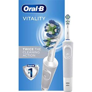 lot 4983 image: Oral-B Vitality Dual Clean Electric Toothbrush, White, 1 Count
