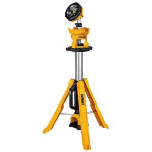 lot 4991 image: DEWALT 20-Volt MAX 3000-Lumen Tripod Light