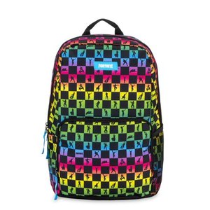 lot 9007 image: Fortnite Amplify Rainbow Checkered Backpack