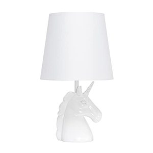 lot 9021 image: Simple Designs LT1078-IRD Table Lamp, Iridescent