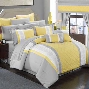 lot 9036 image: Chic Home Danielle 24-Pc King Comforter Set Bedding