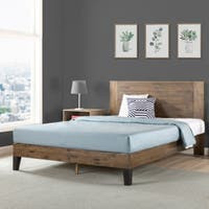 lot 9047 image: Carbon Loft Sollano Pine Wood Platform Bed