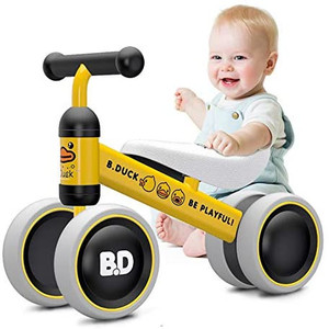 lot 9059 image: Baby Balance Bikes 10-24 Month Children Walker  Toys for 1 Year Old Boys Girls  No Pedal Infant 4 Wheels Toddler Bicycle  Best First Birthday New Year Holiday