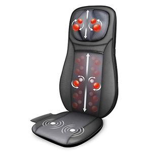 lot 9060 image: Snailax shiatsu Neck & Back Massager with Heat, Full Back Kneading Shiatsu or Rolling Massage, Massage Chair Pad with Height Adjustment, Back Massager for Neck and Shoulder