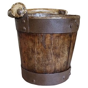 lot 9063 image: Mountain Mikes Reproductions Well Bucket Waste Basket