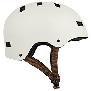 lot 9076 image: Retrospec CM-1 Bicycle  Skateboard Helmet for Adult CPSC Certified Commuter, Bike, Skate , Matte Eggshell, 51-55 cm  Small
