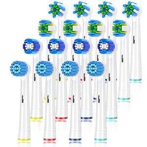 lot 9078 image: Replacement Toothbrush Heads for Braun Oral b, Compatible with Oral-B 7000Pro 10009600 500030008000Genius and Smart Electric Toothbrush, 16 Pcs