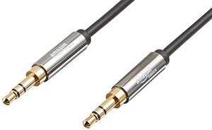 lot 9084 image: Amazon Basics 3.5 mm Male to Male Stereo Audio Cable, 2 Feet, 0.6 Meters