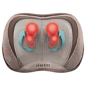 lot 9094 image: HoMedics 3D Shiatsu and Vibration Massage Pillow with Heat, Full-Body Relaxation Targets Upper and Lower Back, Neck, and Shoulders, Integrated Controls, Comfortable Padding, Lightweight for Travel