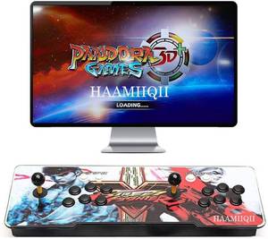 lot 4282 image: 3D Pandora Games Arcade Game Console - 8000 Games Installed, WiFi Function to Add More Games, Support 3D Games, SearchSaveHidePause Games, 1280x720 Full HD, Favorite List, 4 Players Online Game