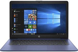 lot 4314 image: HP Stream - 14-cb116ds 14 Intel Celeron N4000 1.1 GHz Intel UHD Graphics 4 GB RAM 64 GB eMMC W10 Home in S Mode BT Webcam Royal Blue