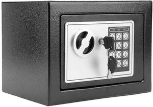 lot 9009 image: Security Safe - Digital Safe, Electronic Steel Lock Box with Keypad to Protect Money, Jewelry, Passports for Home, Business or Travel (Black)