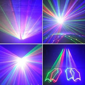 lot 4316 image: UKing Mini Dj Lights Party Light 4 Beam Effect Sound Activated Strobe Light RGBY LED Music Lights by DMX Control for Disco Dancing Birthday Bar Pub Stage Lighting