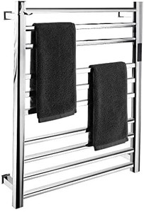 lot 22458 image: TokeShimi 12 Bar Heated Towel Rack Electric Towel Warmers for Bathroom with Timer,