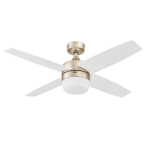 lot 22519 image: Prominence Home 44 Atlas Champagne Remote Control Ceiling Fan, 4 Blades