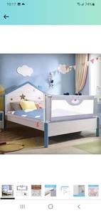 lot 22522 image: RDHOME 39 Bed Rails for Toddlers Extra Tall Kids Bed Guardrail, Vertical Lifting Collapsible Baby Safety Bed Rail Guards Fit Twin X-Twin Size Bed (1 Side)
