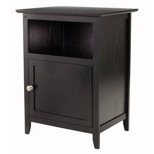 lot 22527 image: Winsome Wood Henry Nightstand, Accent Table, Black Finish