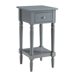 lot 22547 image: French Country Khloe 1 Drawer Accent Table with Shelf