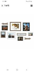 lot 22577 image: Bordeaux Expressions Wall Decor Collection, Set of 10, 10 Piece MultiBlack