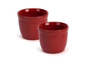 lot 22615 image: Set 2 X Ramekin Dish No 8, (10.08), Burgundy,