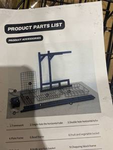 lot 22654 image: DISH WASHING RACK WITH SPONGE HOLDER 2 TIER