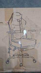 lot 22674 image: RIMIKING RACER STYLE GAME CHAIR ERPSKURI-3609L-BLACK