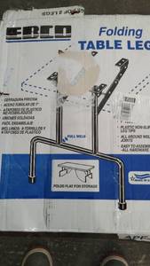 lot 22691 image: EBCO FOLDING TABLE LEGS PART#APF-B 1SET OF 2LEGS