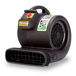 lot 22708 image: B-Air Grizzly GP-1 1 HP 3550 CFM Grizzly Air Mover Carpet Dryer Floor Fan for Water Damage Restoration and Pet Cage Dryer Black