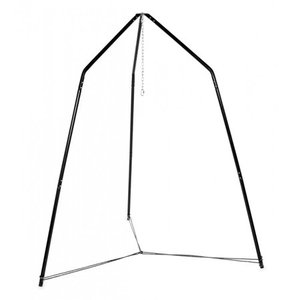 lot 22717 image: HearthSong Family HugglePod HangOut Stand for Hanging Chairs and Play Tents, Includes Hanging Hardware