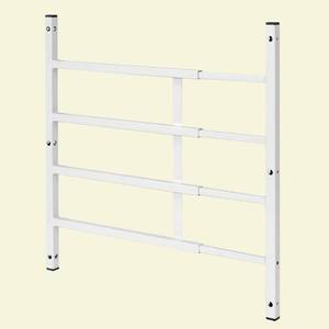 lot 22728 image: Segal S 4751 Fixed Window Guard, 22 In. - 38 In. X 21-12 In., Steel, White, 4-Bar, Non-Egress