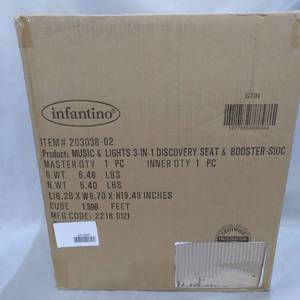 lot 22735 image: INFANTINO MUSIC & LIGHTS 3 IN 1 DISCOVERY SEAT & BOOSTER, ITEM# 203038-02