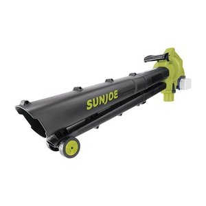lot 22760 image: Sun Joe - 24V-X2-BVM143 48-Volt iON Cordless Blower Vacuum Mulcher Kit - Green